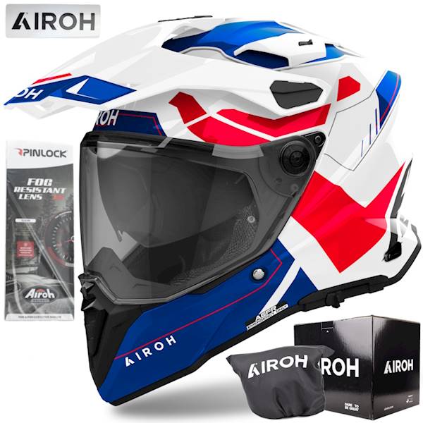 Kask Airoh Commander 2 Reveal Blue/Red Gloss L
