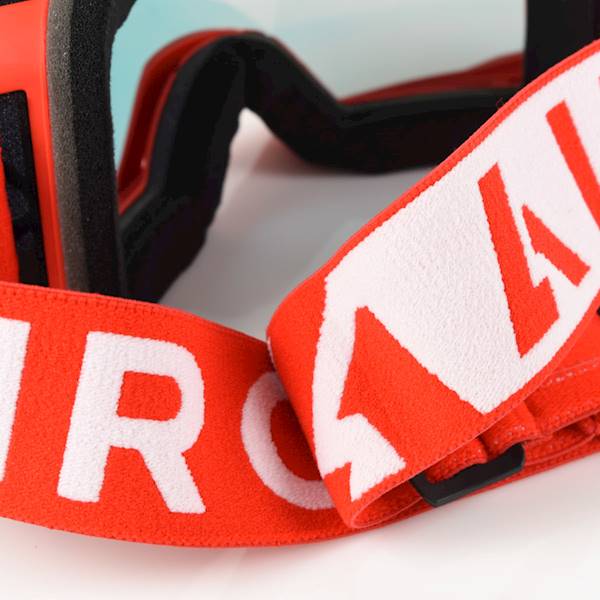 Gogle Airoh Blast Xr1 Red Matt Szyba Blue Mirror