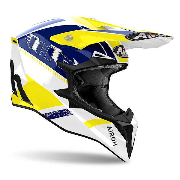 Kask Airoh Wraaap Feel Yellow/Blue Gloss M