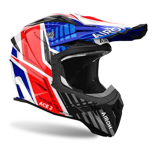 Kask Airoh Aviator Ace 2 Proud Blue/Red Gloss XL