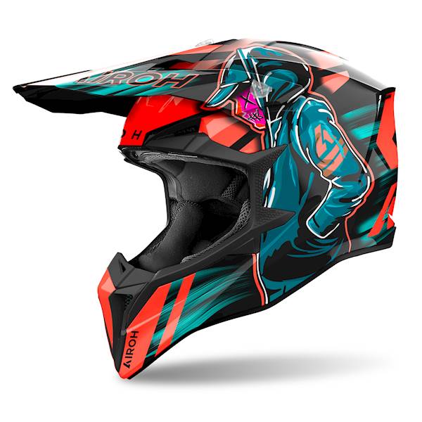 Kask Airoh Wraaap Cyber Orange Gloss XL