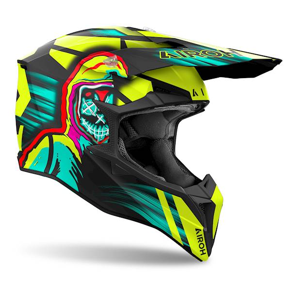 Kask Airoh Wraaap Cyber Yellow Matt L