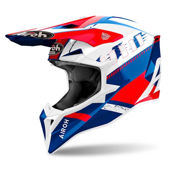 Kask Airoh Wraaap Feel Blue/Red Gloss M