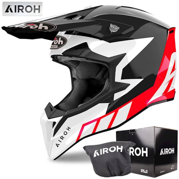 Kask Airoh Wraaap Reloaded Red Gloss XL