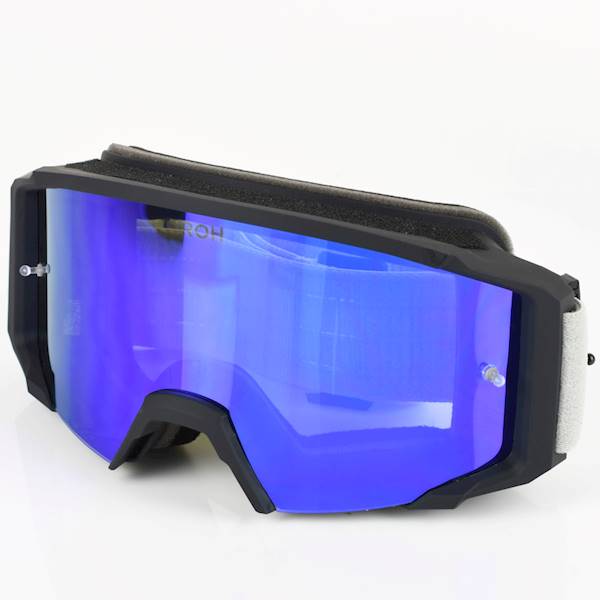 Gogle Airoh Blast Xr1 Black Matt Szyba Blue Mirror