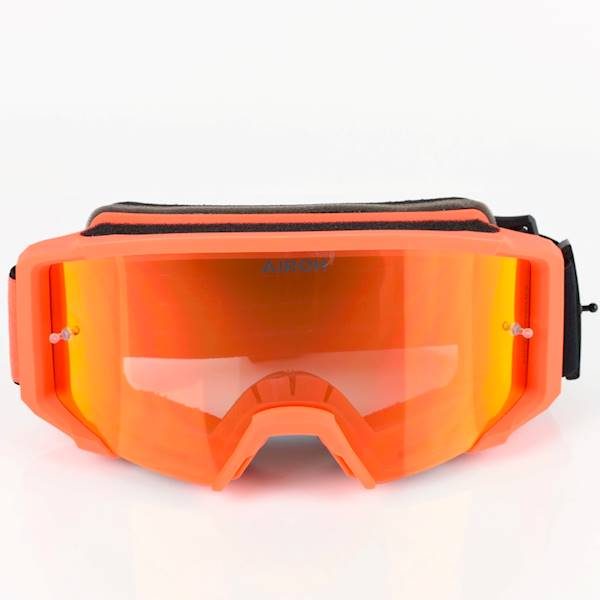 Gogle Airoh Blast Xr1 Orange Matt Szyba Red Mirror