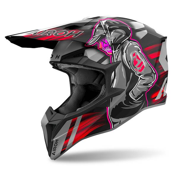 Kask Airoh Wraaap Cyber Red Matt M