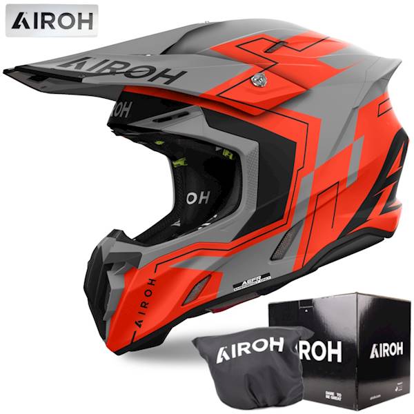 Kask Airoh Twist 3 Dizzy Orange Fluo Matt XS