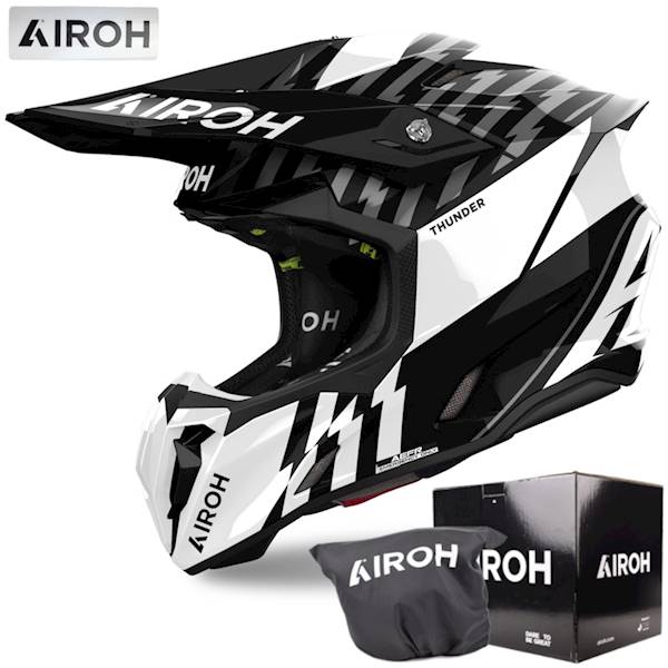 Kask Airoh Twist 3 Thunder Black/White Gloss L