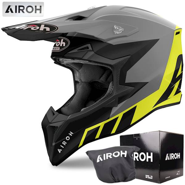 Kask Airoh Wraaap Reloaded Yellow Matt S