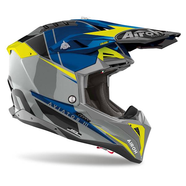 Kask Airoh Aviator 3 Push Blue Gloss M