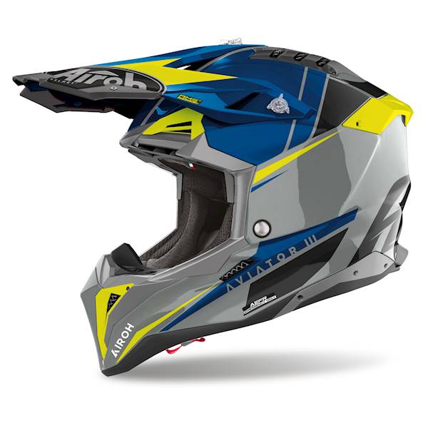 Kask Airoh Aviator 3 Push Blue Gloss S