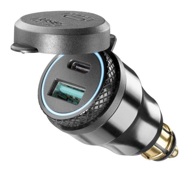 Adapter gniazdka DIN z portami USB A/C INTERPHONE