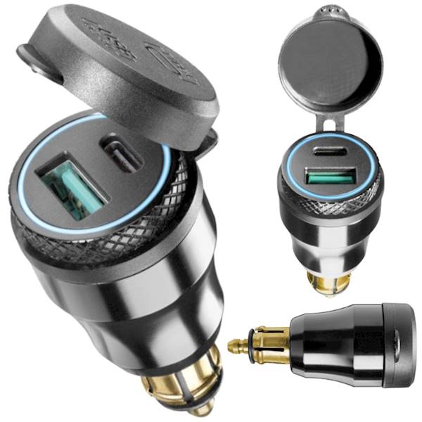 Adapter gniazdka DIN z portami USB A/C INTERPHONE