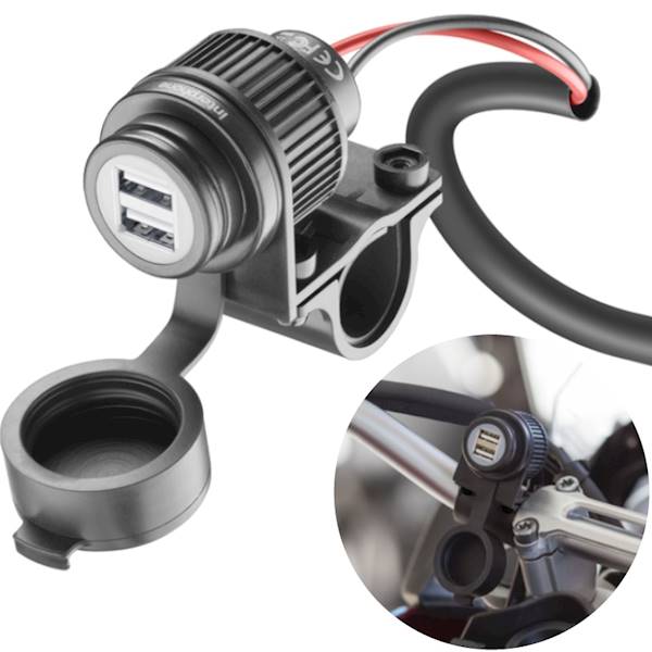 Gniazdo 2x USB na kierownicę INTERPHONE