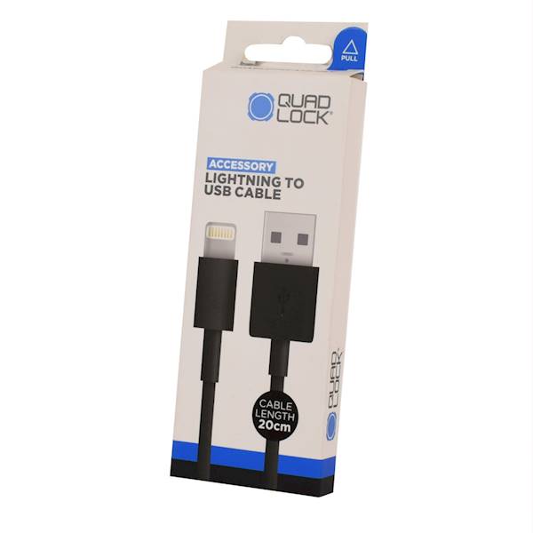 Quad Lock 20cm Kabel USB-A - Lightning