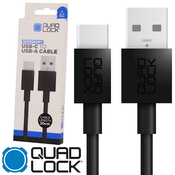 Quad Lock 20cm Kabel USB-A - USB-C