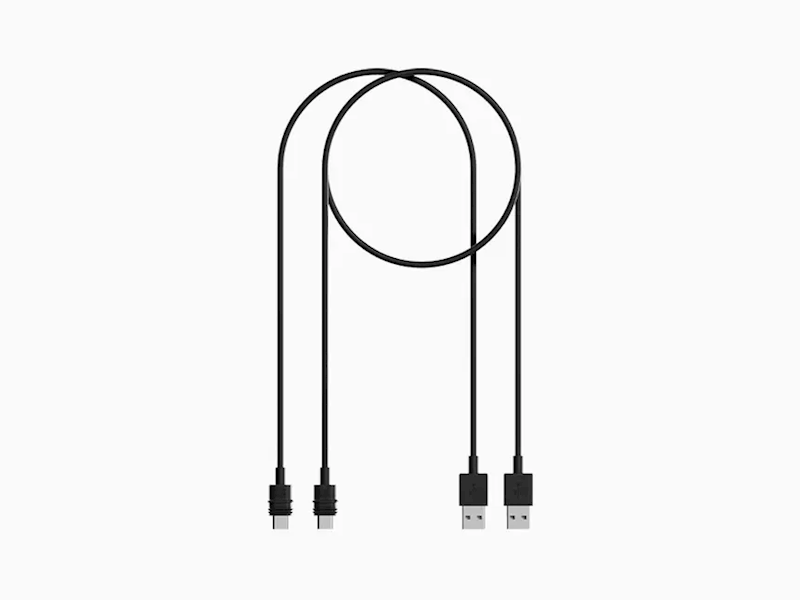 Quad Lock Wodoodporne kable USB A-C do ład. indukc