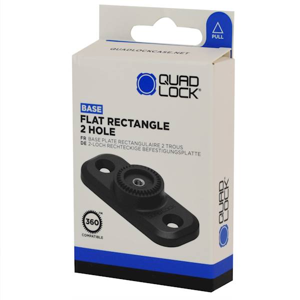 Quad Lock Płaska prostokątna podstawa 360 z 2 otwo