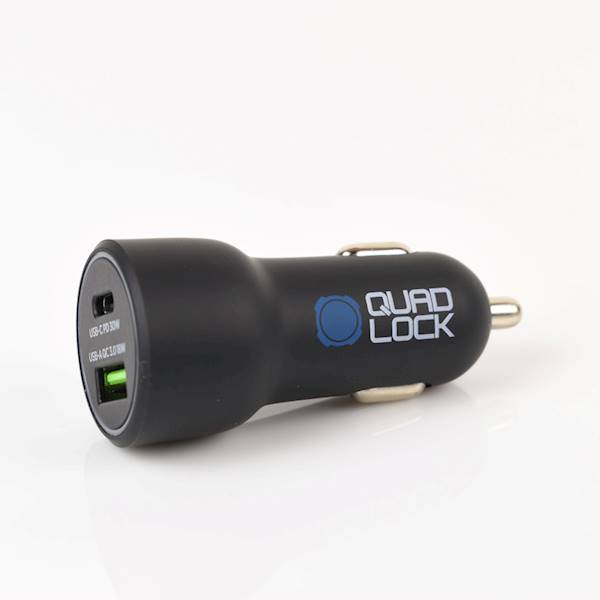 Quad Lock Ład. samoch 48W - USB-C PD + USB-A QC3.0