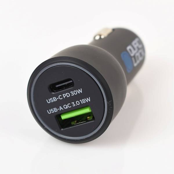 Quad Lock Ład. samoch 48W - USB-C PD + USB-A QC3.0