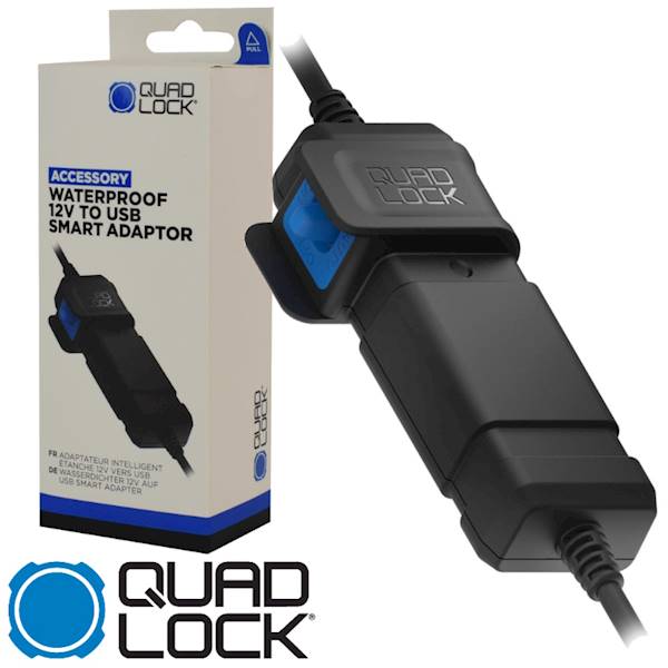 Quad Lock Inteligentny wodoodporny adapter 12V USB