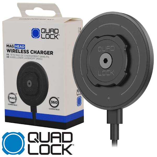 Quad Lock Głowica z ładowarką indukcyjną MAG V2