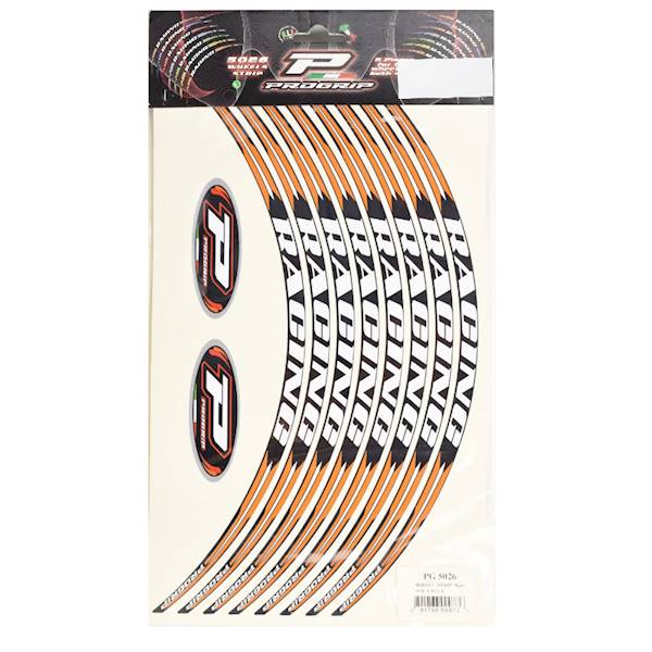 PROGRIP TAŚMA OZDOBNA NA FELGI RACING POMARAŃCZ 