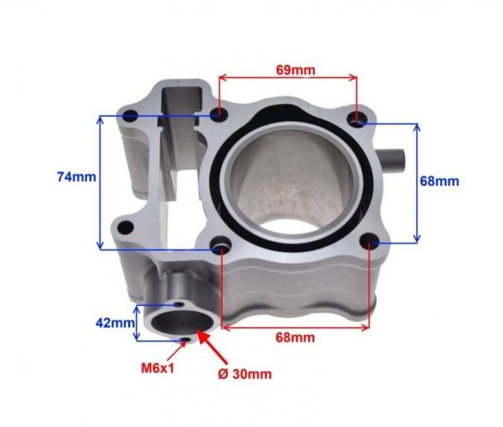 CYLINDER DO HONDA SH150 58.00MM 12100-KGG-910