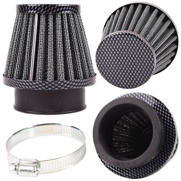 FILTR POWIETRZA 46 mm STOŻKOWY CARBON