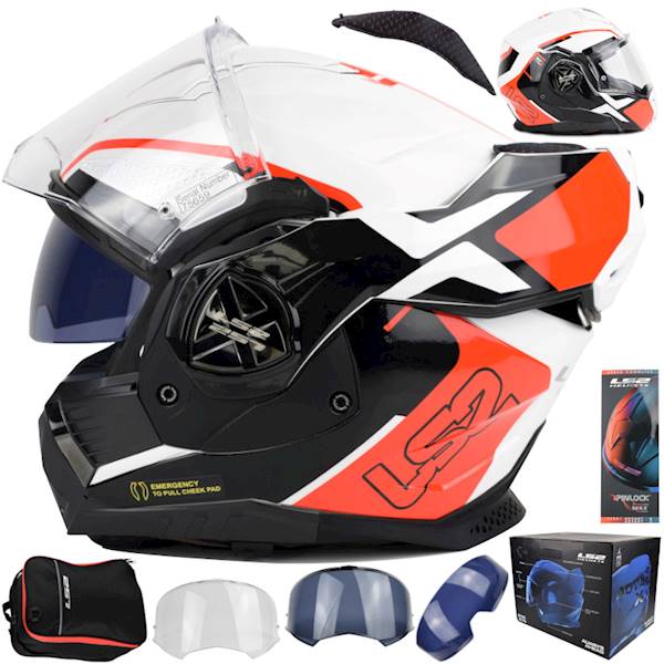 Kask LS2 FF901 Advant X Metryk White Red XXL