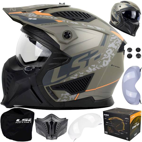Kask LS2 OF606 Drifter Devor Matt Sand