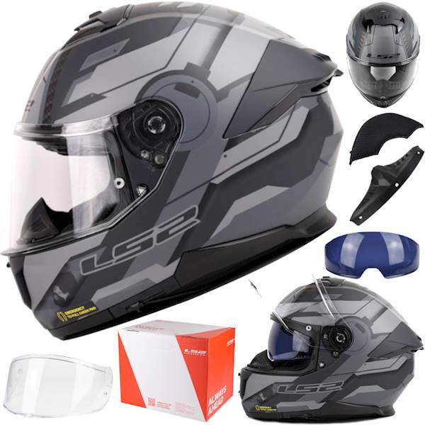 Kask LS2 FF808 Stream II Shadow M.Titan Grey M