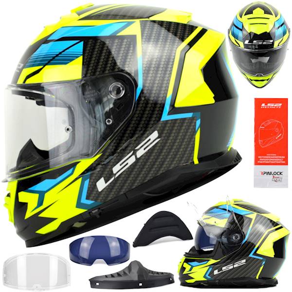 Kask LS2 FF800 Storm II Tracker Bl. H-V Yel M