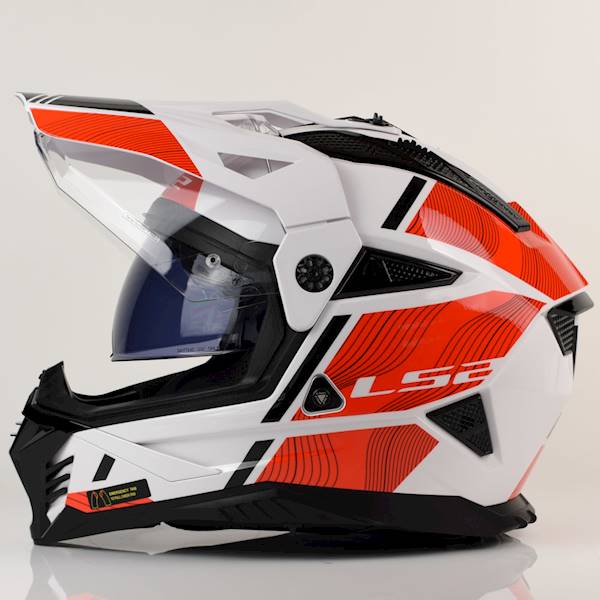 Kask LS2 MX702 Pioneer II Hill White Red L