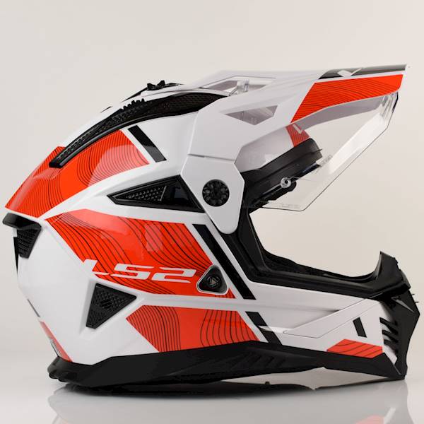 Kask LS2 MX702 Pioneer II Hill White Red L