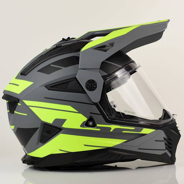 Kask LS2 MX702 Pioneer II Namib M.Grey H-V Yel M
