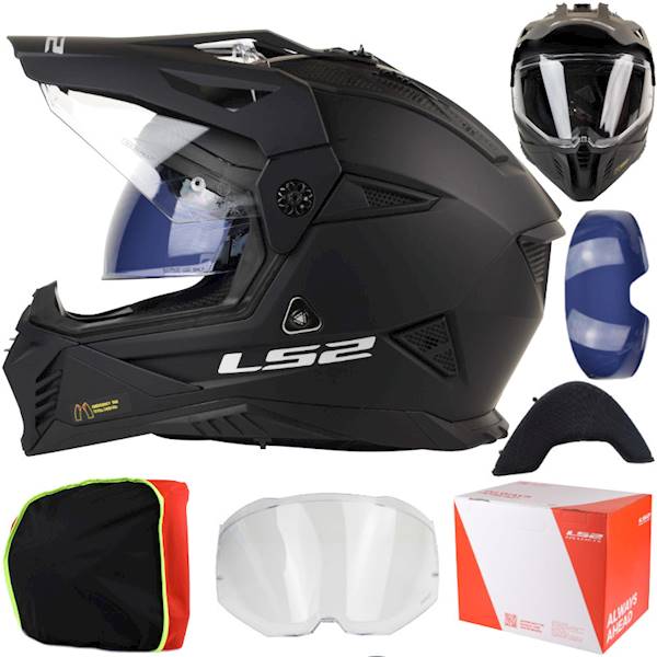 Kask LS2 MX702 Pioneer II Matt Black