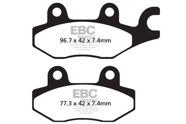 Klocki hamulcowe EBC FA165TT do Kawasaki Suzuki Ya