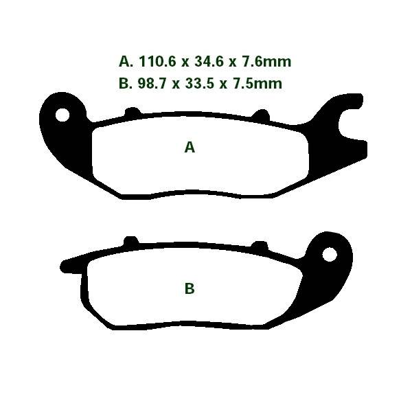 Klocki hamulcowe EBC FA375 do Honda Rieju 04-24