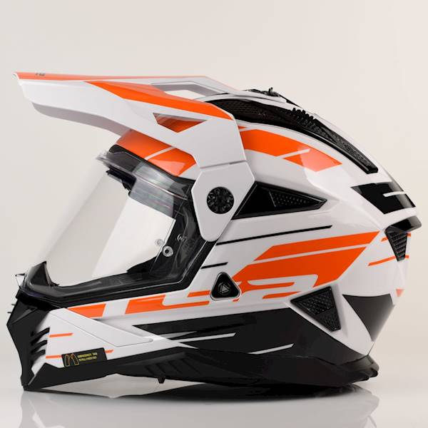 Kask LS2 MX702 Pioneer II Namib White Orange XS