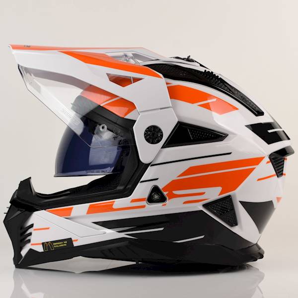 Kask LS2 MX702 Pioneer II Namib White Orange XS