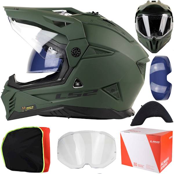 Kask LS2 MX702 Pioneer II Solid M. Mil. Gr. XL