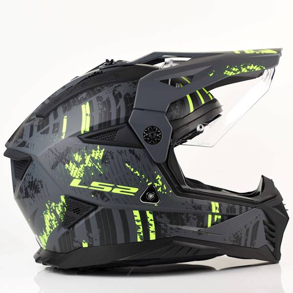 Kask LS2 MX702 Pioneer II Crazy M. Bl. H-V Yel 3XL