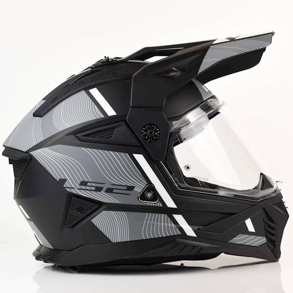 Kask LS2 MX702 Pioneer II Hill Matt Bl. White XXL