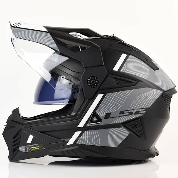 Kask LS2 MX702 Pioneer II Hill Matt Bl. White XXL