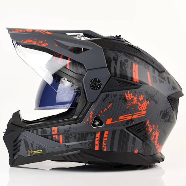 Kask LS2 MX702 Pioneer II Crazy Black Red S