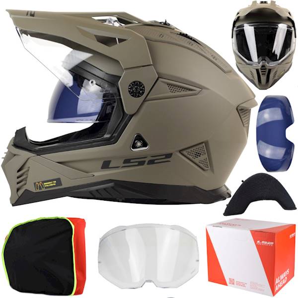 Kask LS2 MX702 Pioneer II Solid Matt Sand L