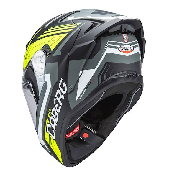 Kask Caberg Drift Evo II Jarama cz mat/sza/żół XXL