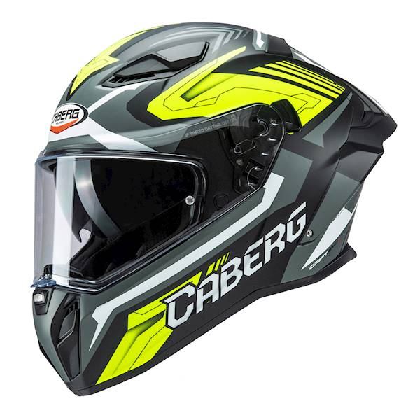 Kask Caberg Drift Evo II Jarama cz mat/sza/żół L